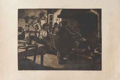 Graziosi Giuseppe (1879 - 1942) Dieci Grandi Incisioni All'acquaforte Rappresentanti Soggetti Div...