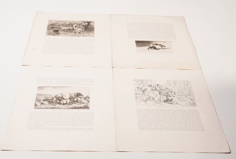 Arte - Riproduzioni - Incisioni Rivista tedesca non identificata con riproduzioni d'arte e alcune incisioni originali  - Asta Stampe, Vedute e Carte Geografiche - Cambi Casa d'Aste