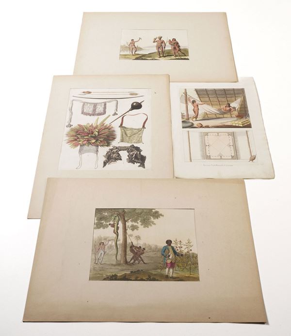 Incisioni del secolo XIX- costumi ed altro Scelta di 48 incisioni raffiguranti scene di costume e mestieri