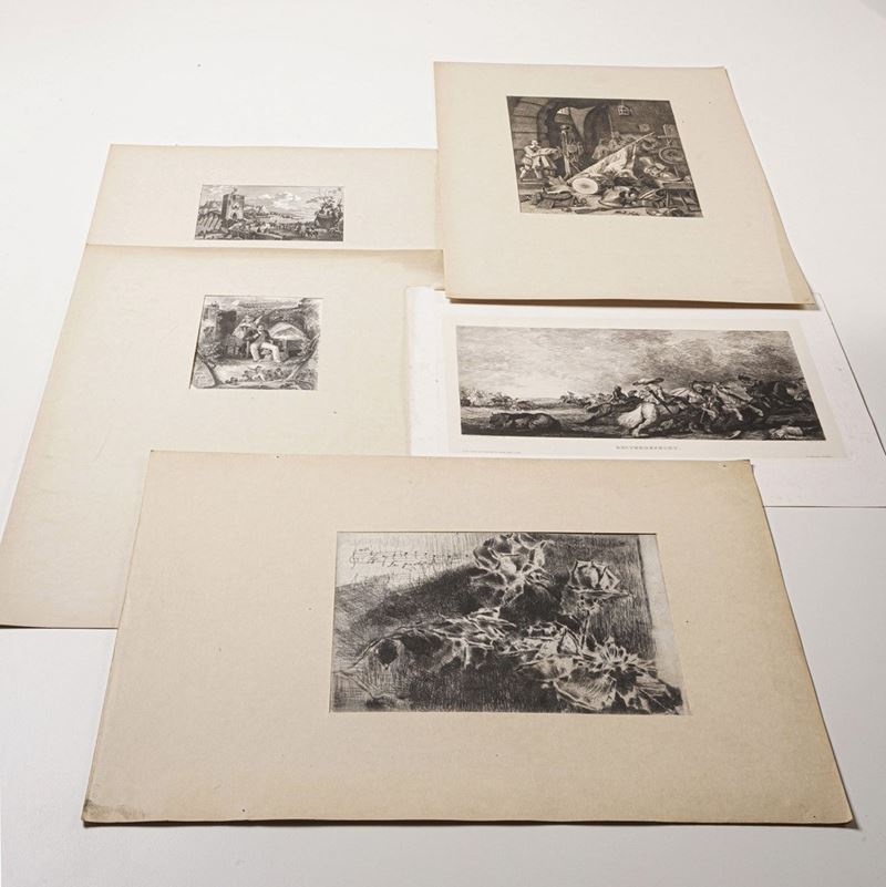 Stampe - vari soggetti Quarantaquattro incisioni eseguite con tecniche varie.  - Auction Prints, Views and Maps - Cambi Casa d'Aste