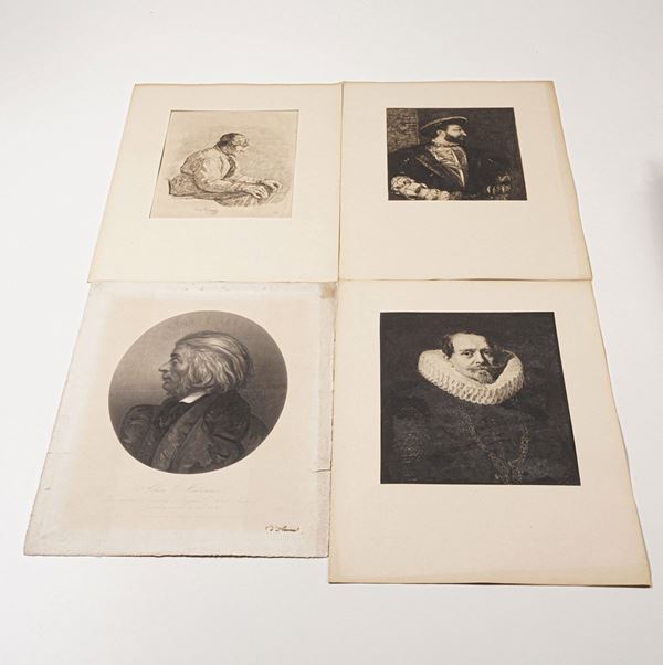 Gallerie di ritratti Raccolta di centoventotto incisioni diverse, ritratti di personaggi illustri prodotte nel XIX secolo.