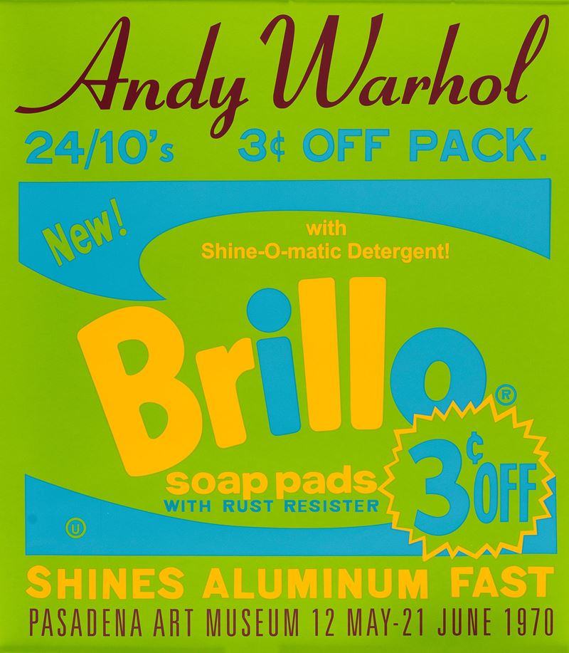 Andy Warhol : Pasadena Art Museum - Brillo  - Auction POP Culture and Vintage Posters - Cambi Casa d'Aste