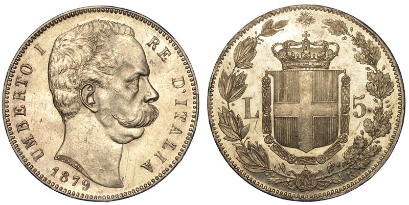 REGNO D’ITALIA. UMBERTO I DI SAVOIA, 1878-1900. 5 Lire 1879.  - Asta Numismatica - Cambi Casa d'Aste
