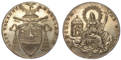 Bologna. Sede Vacante 1829. Scudo 1829.