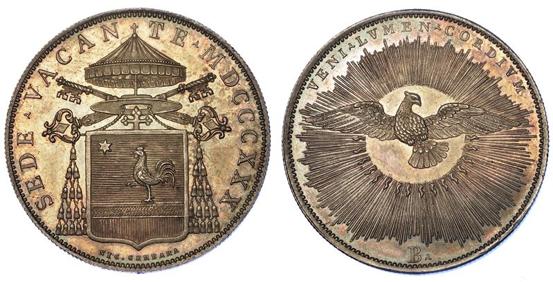BOLOGNA. SEDE VACANTE 1830. Scudo 1830.  - Auction Numismatics - Cambi Casa d'Aste