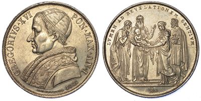 Bologna. Gregorio XVI, 1831-1846. Scudo 1831/a. I.