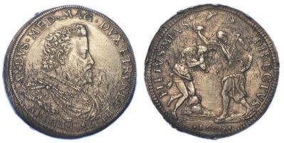 Firenze. Ferdinando i De' Medici, 1587-1608. Piastra 1609.
