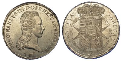 Firenze. Ferdinando III di Lorena, 1790-1801 (i Periodo). Francescone 1798.