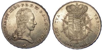 Firenze. Ferdinando III di Lorena, 1814-1824 (restaurazione). Francescone 1814.