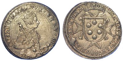 Pisa. Cosimo II De’ Medici, 1608-1620. Tallero 1615.