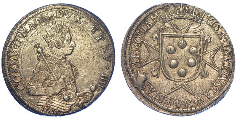 PISA. COSIMO II DE’ MEDICI, 1608-1620. Tallero 1615.  - Auction Numismatics - Cambi Casa d'Aste