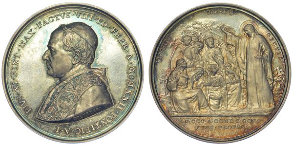 VATICANO. PIO XI, 1922-1929. Medaglia in argento A. I.