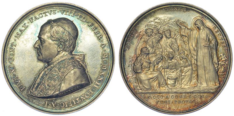 VATICANO. PIO XI, 1922-1929. Medaglia in argento A. I.  - Auction Numismatics - Cambi Casa d'Aste