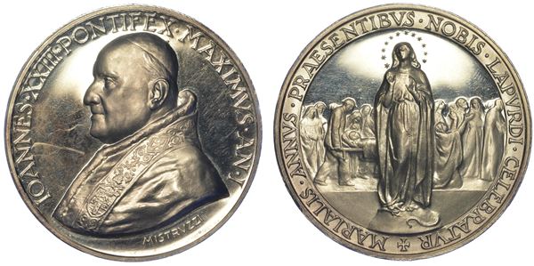VATICANO. GIOVANNI XXIII, 1958-1963. Medaglia in argento A. I.