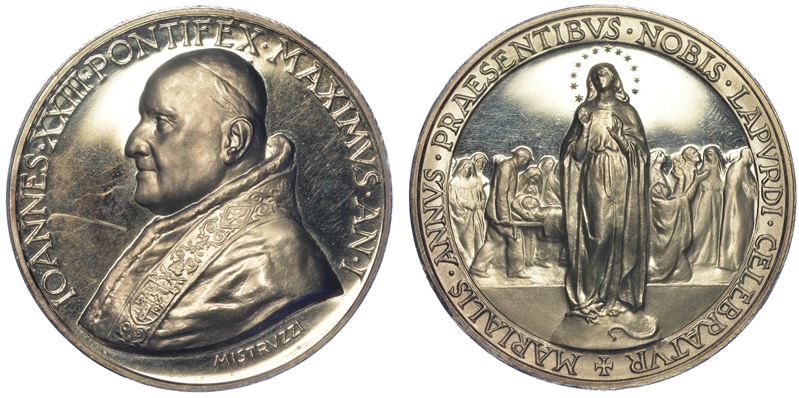 VATICANO. GIOVANNI XXIII, 1958-1963. Medaglia in argento A. I.  - Auction Numismatics - Cambi Casa d'Aste
