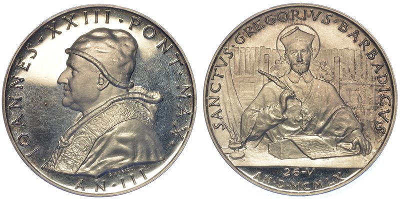 VATICANO. GIOVANNI XXIII, 1958-1963. Medaglia in argento A. III.  - Auction Numismatics - Cambi Casa d'Aste