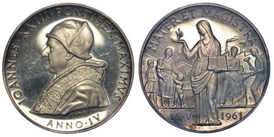 Vaticano. Giovanni XXIII, 1958-1963. Medaglia in Argento A. IV.