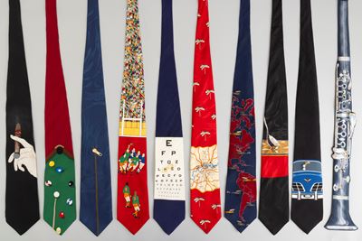 Vicky Davis Lotto di 10 Cravatte Vintage, Difetti