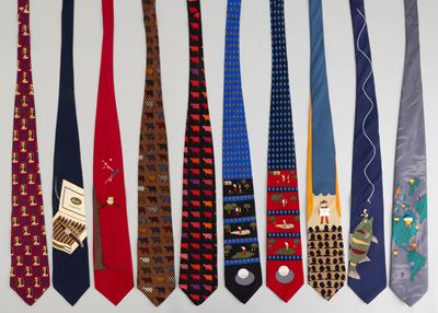 Vicky Davis Lotto di 10 Cravatte Vintage, Difetti