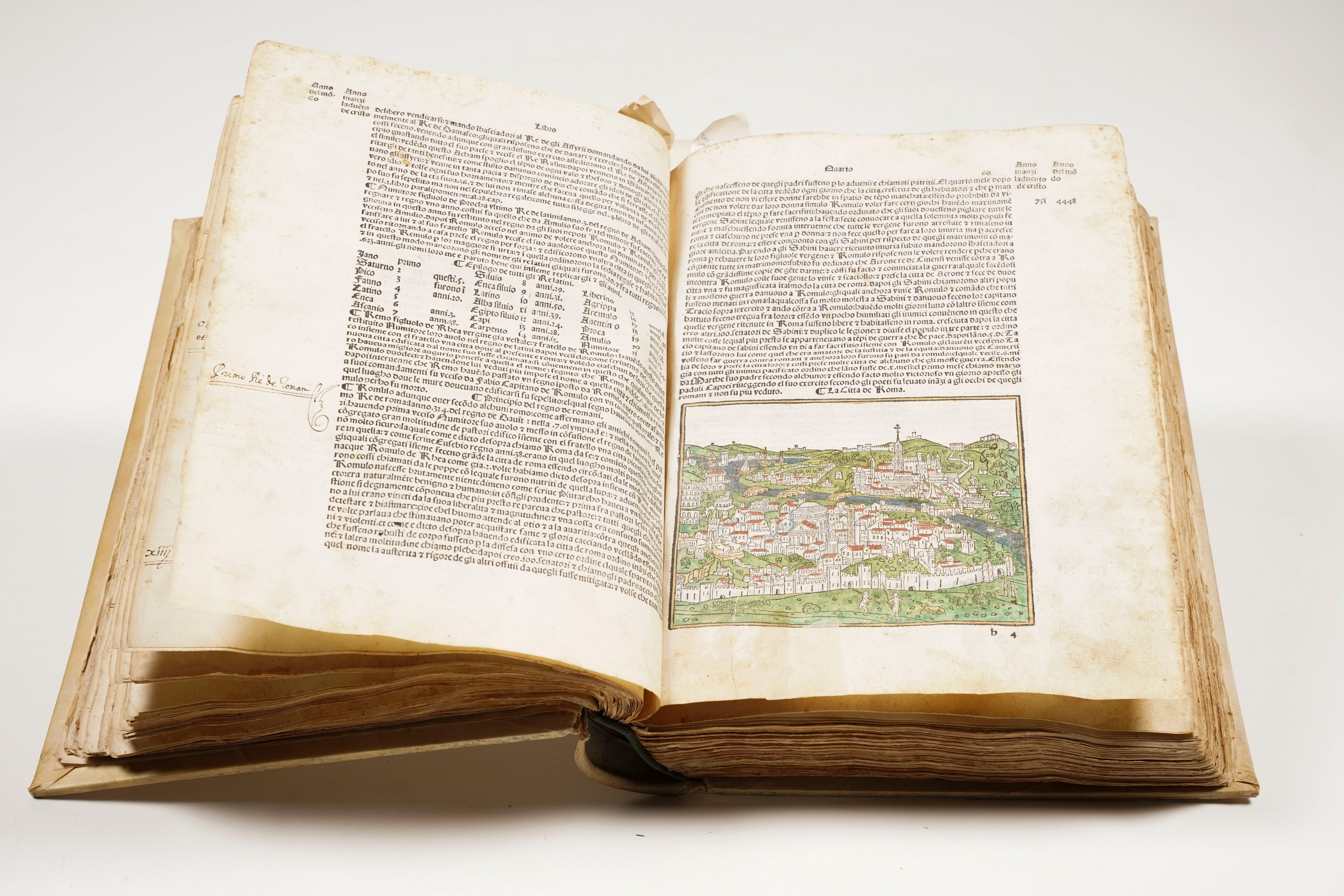 Foresti, Giacomo Filippo (1434-1520) Cronicha De Tuto El Mondo Uulgare. Impresso nella Inclita Ci...