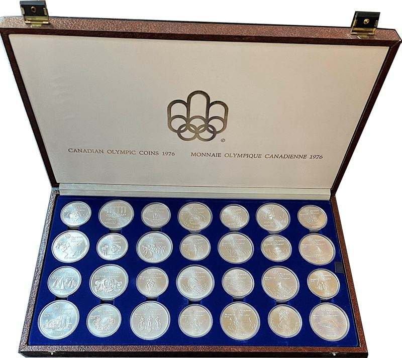 CANADA - OLIMPIADI MONTREAL 1976. Lotto di 28 monete.  - Auction Numismatics - Cambi Casa d'Aste