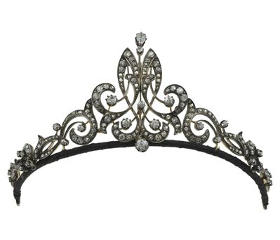 Tiara con Diamanti di Vecchio Taglio