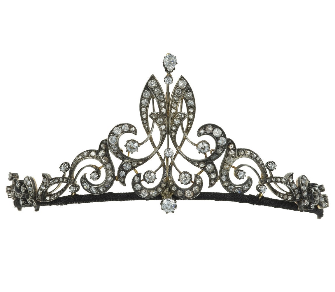 Tiara con Diamanti di Vecchio Taglio