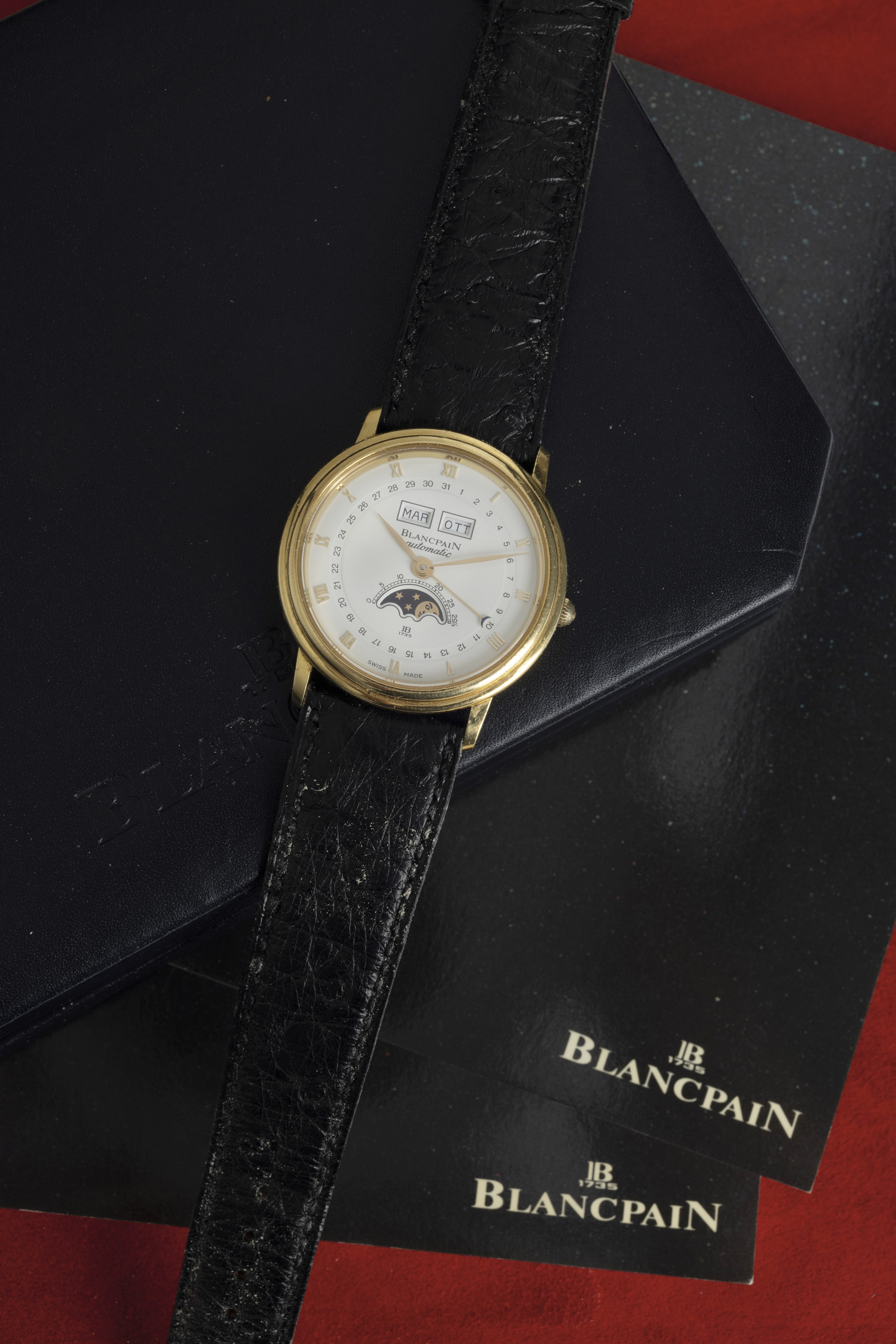 Blancpain - Classico ed Elegante Villeret Triplo Calendario a Carica Automatica, Fasi Lunari Comp...