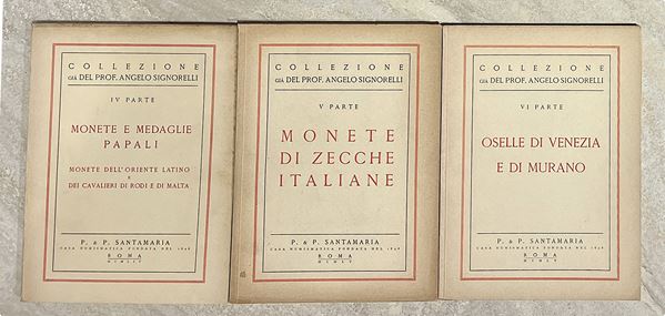 Lotto di tre cataloghi. SANTAMARIA P. & P. COLLEZIONE A. SIGNORELLI.