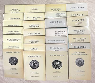Lotto di 28 Cataloghi. Bank Leu.