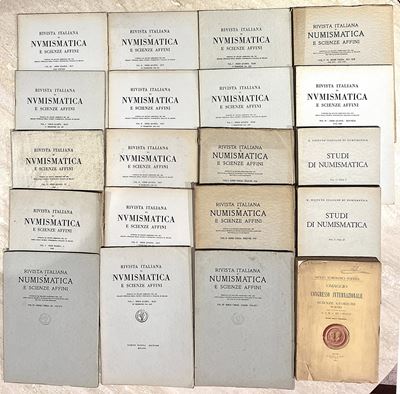 Lotto di 63 Riviste. Rivista Italiana di Numismatica.
