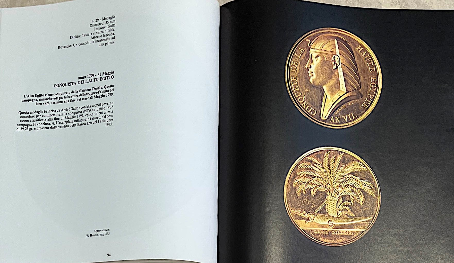 Coniglio M. Napoleone Bonaparte: Arte e Storia nelle Medaglie.