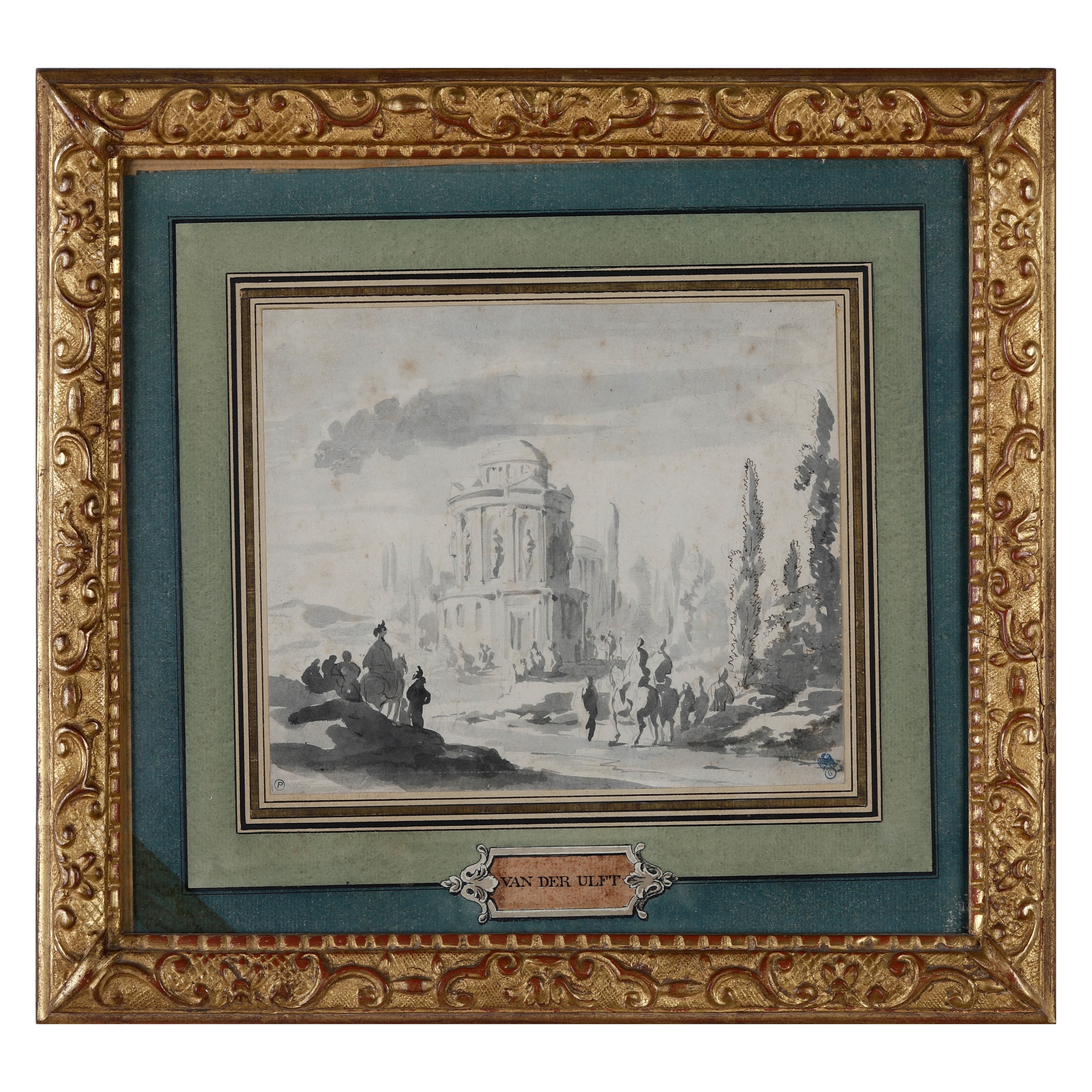 Scorcio con figure e architetture