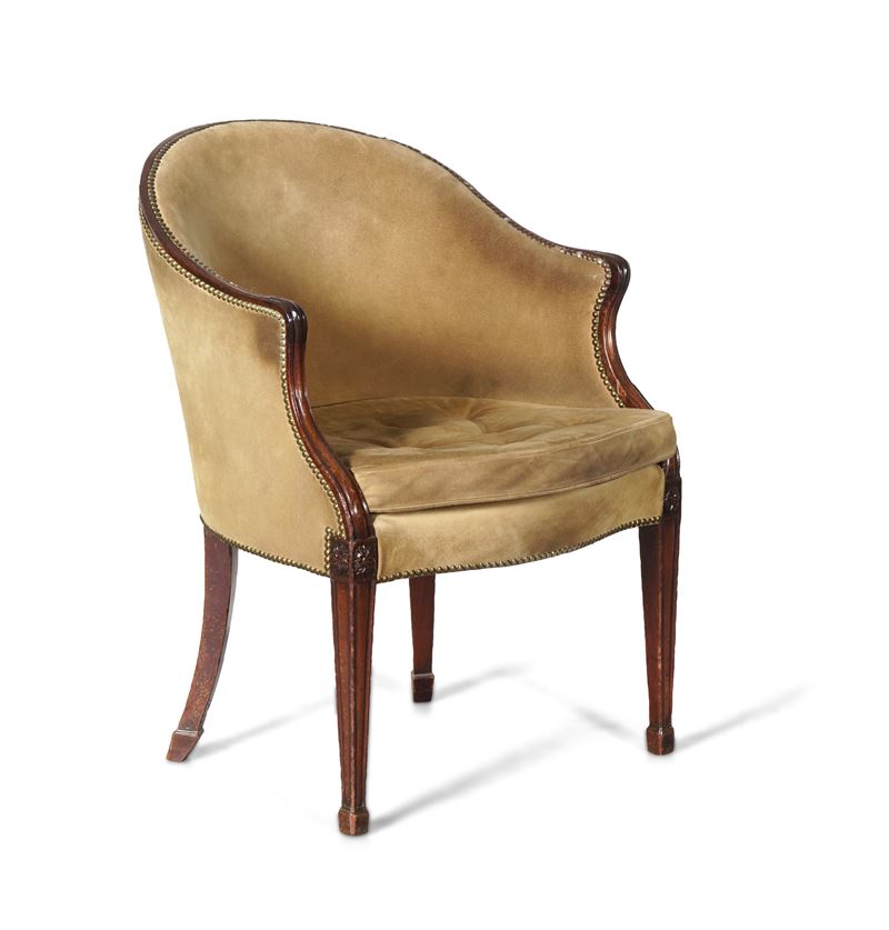 Poltroncina in legno intagliato. XVIII secolo  - Auction Antique - Cambi Casa d'Aste