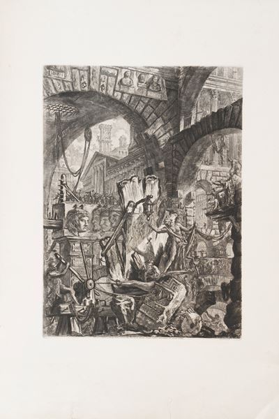 Piranesi Giovan Battista (1720-1778) Carceri D'invenzione. Tavola Numero III. Roma, Regia Calcogr...