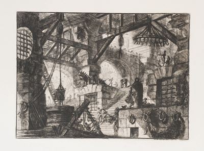 Piranesi Giovan Battista (1720-1778) Carceri D'invenzione. Tavola Numero XIII. Roma, Regia Calcog...