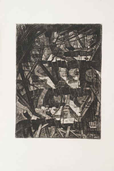 Piranesi Giovan Battista (1720-1778) Carceri D'invenzione. Tavola Numero XIV. Roma, Regia Calcogr...