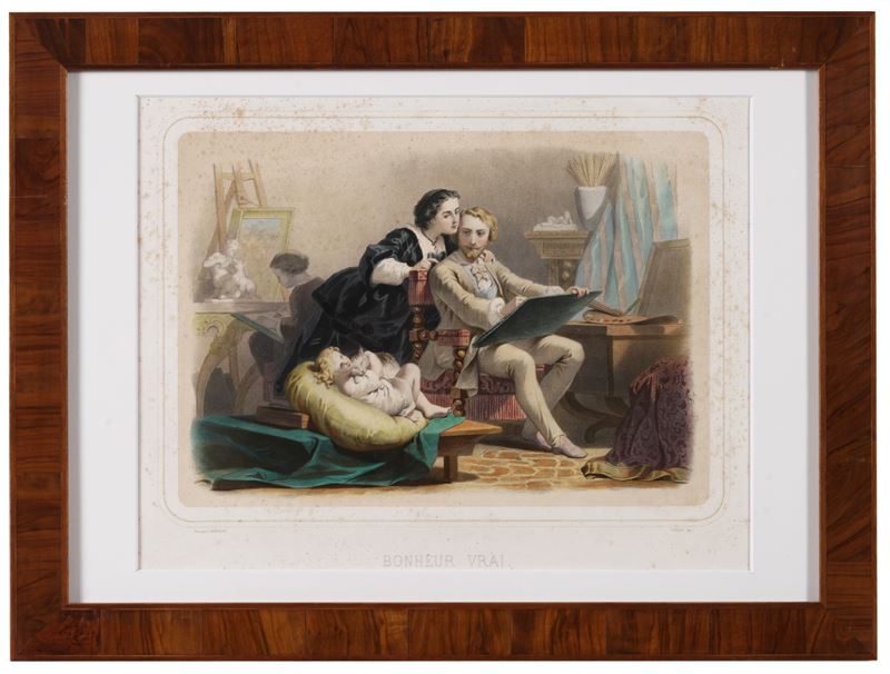 J. Désandré - Thiéley, XIX secolo Bonheur vrai  - Auction Fabio Fazio, furniture and memories of a country house - Cambi Casa d'Aste