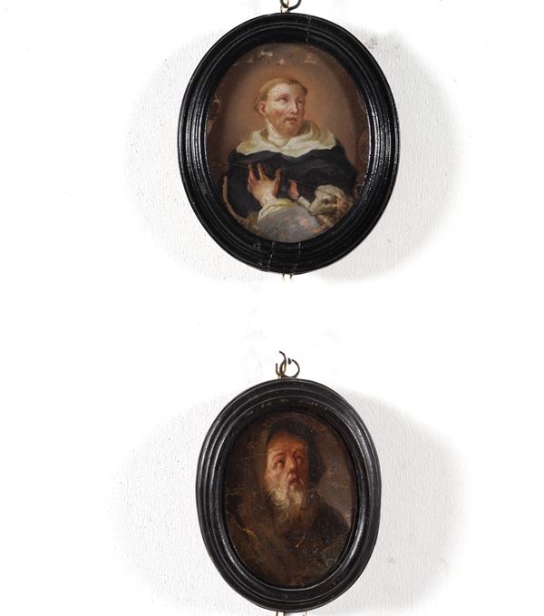 Scuola del XVIII secolo Figure di Santi