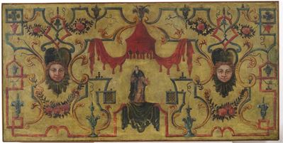 Paliotto Dipinto a Grottesche. XVIII Secolo