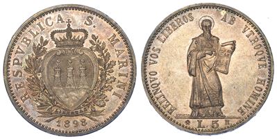 San Marino. Lotto di Quattro Monete.