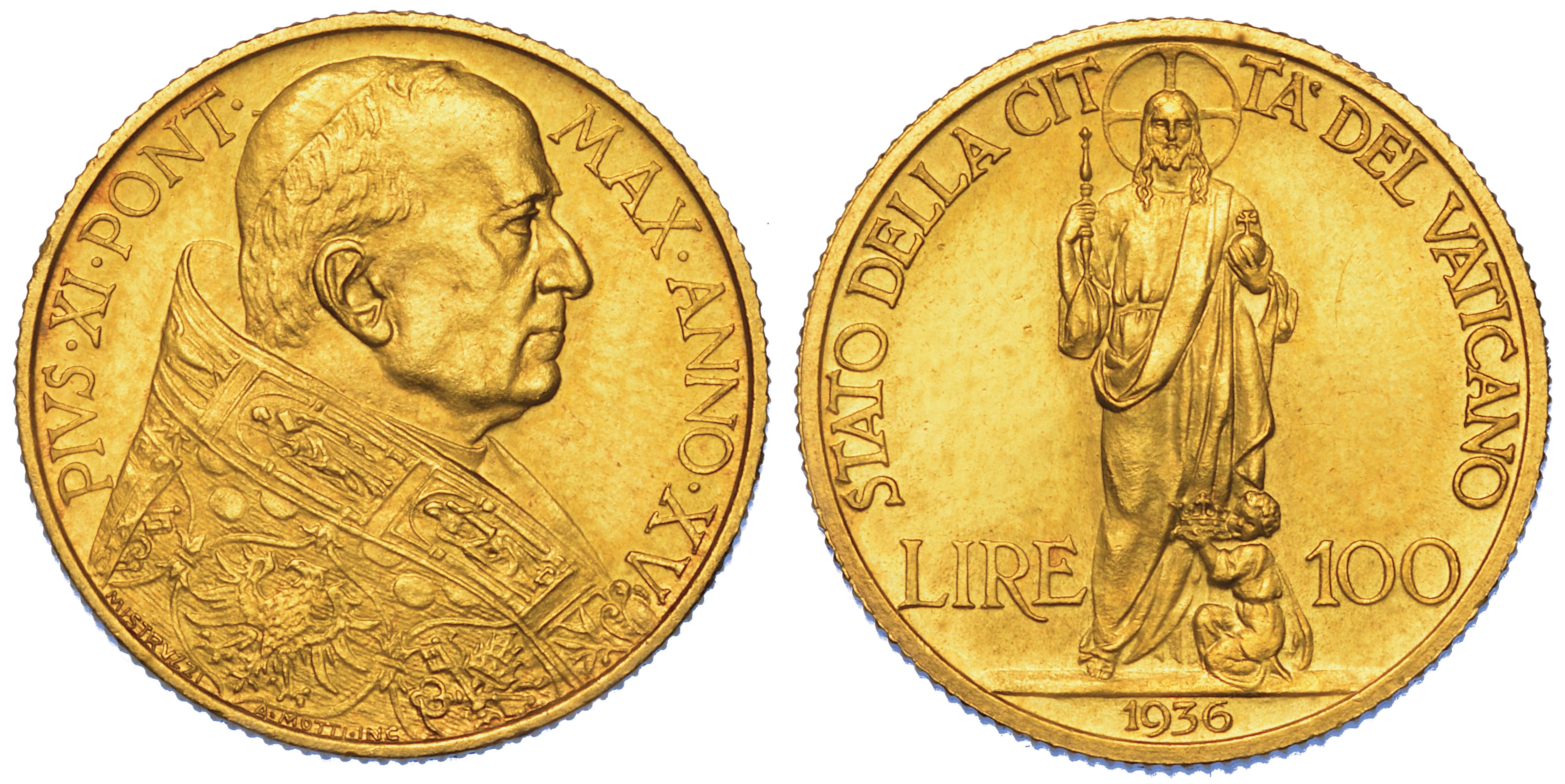 Vaticano. Pio XI, 1922-1939. Lotto di Nove Monete.