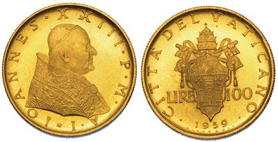 Vaticano. Giovanni XXIII, 1958-1963. Lotto di Nove Monete.