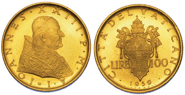 VATICANO. GIOVANNI XXIII, 1958-1963. Lotto di nove monete.