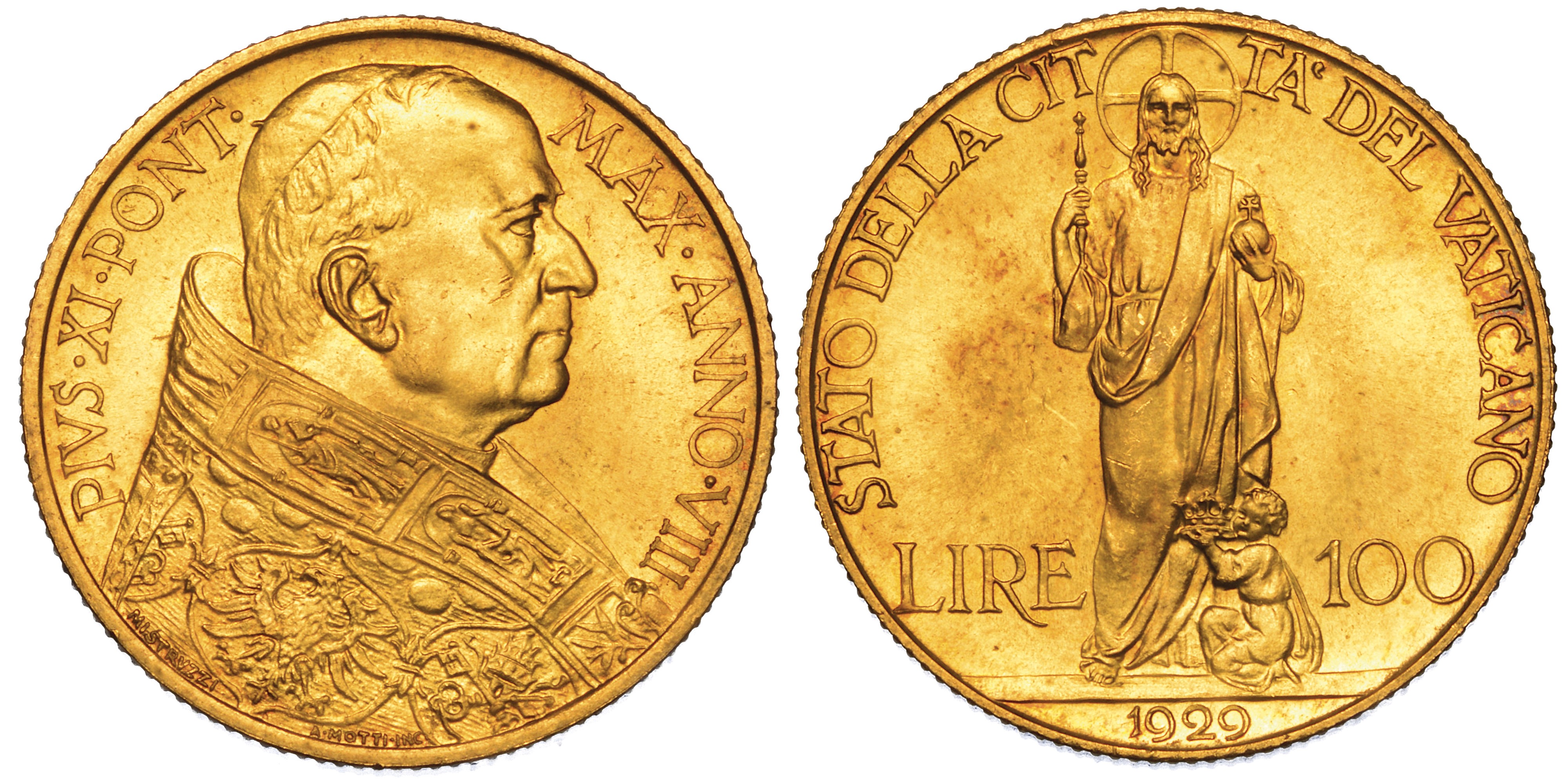 Vaticano. Pio XI, 1922-1939. Lotto di Nove Monete.