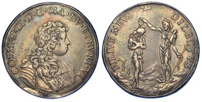 Firenze. Cosimo III De' Medici, 1670-1723. Piastra 1676.