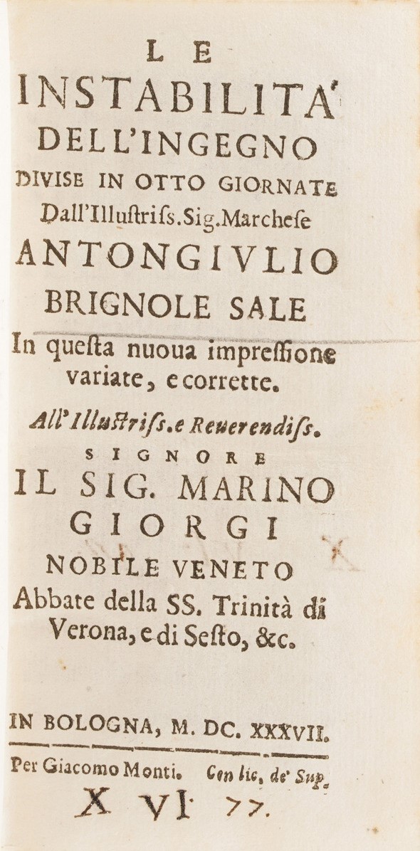 Ferrante Guisone la Divina Settimana... Venezia, 1601