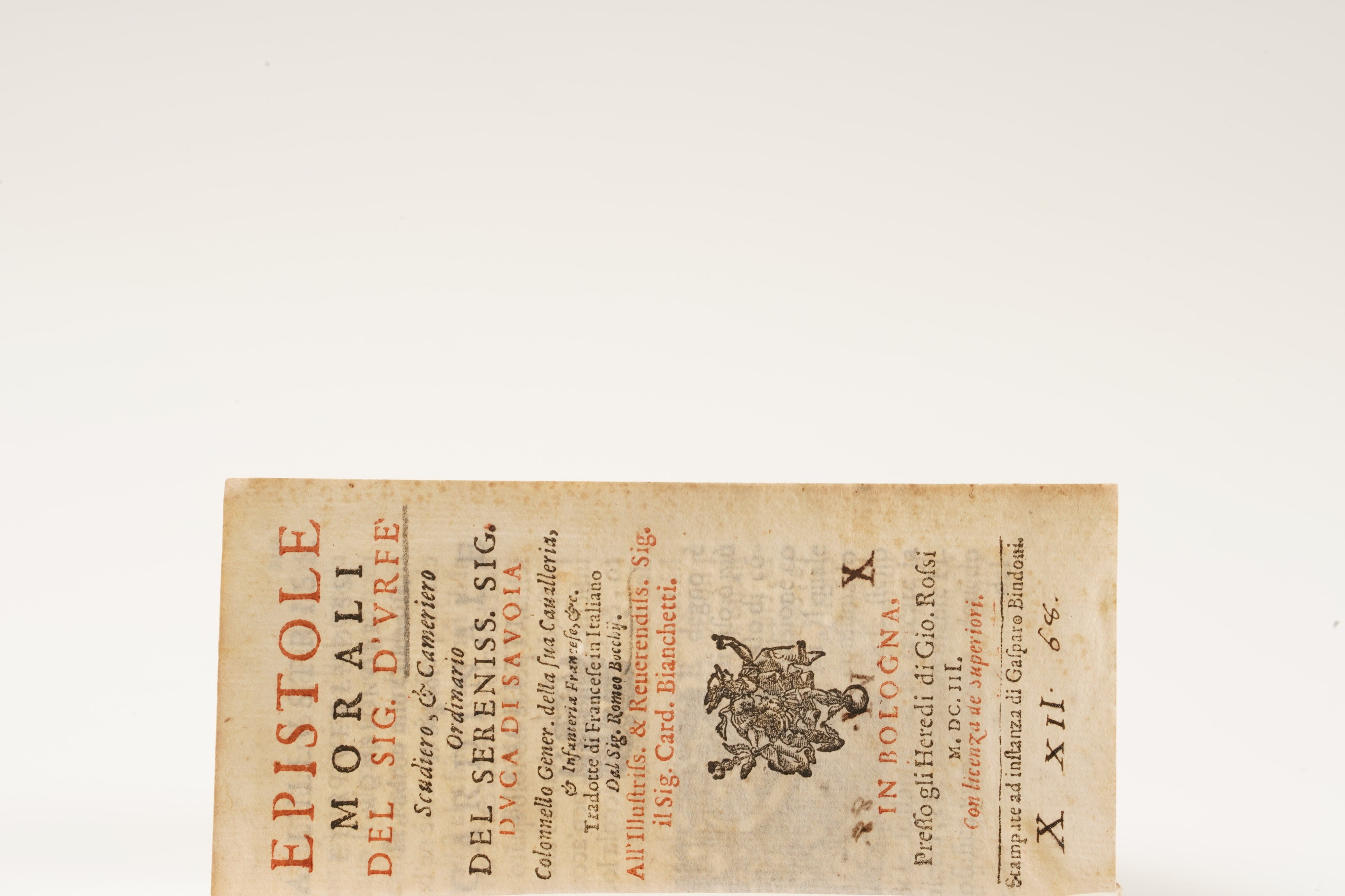 Giobatta Torretti Panegirici... Siena, 1640