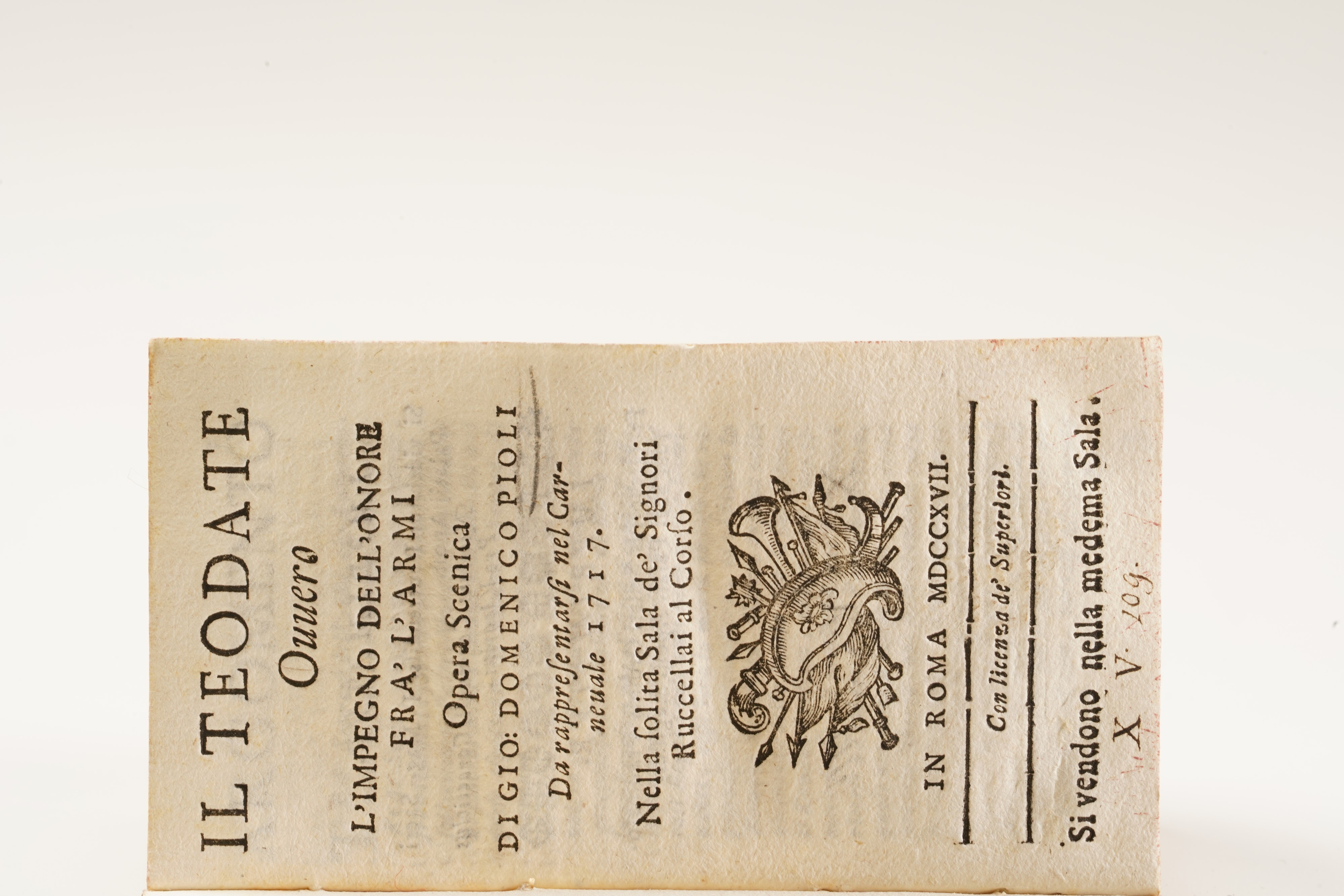 Giobatta Torretti Panegirici... Siena, 1640