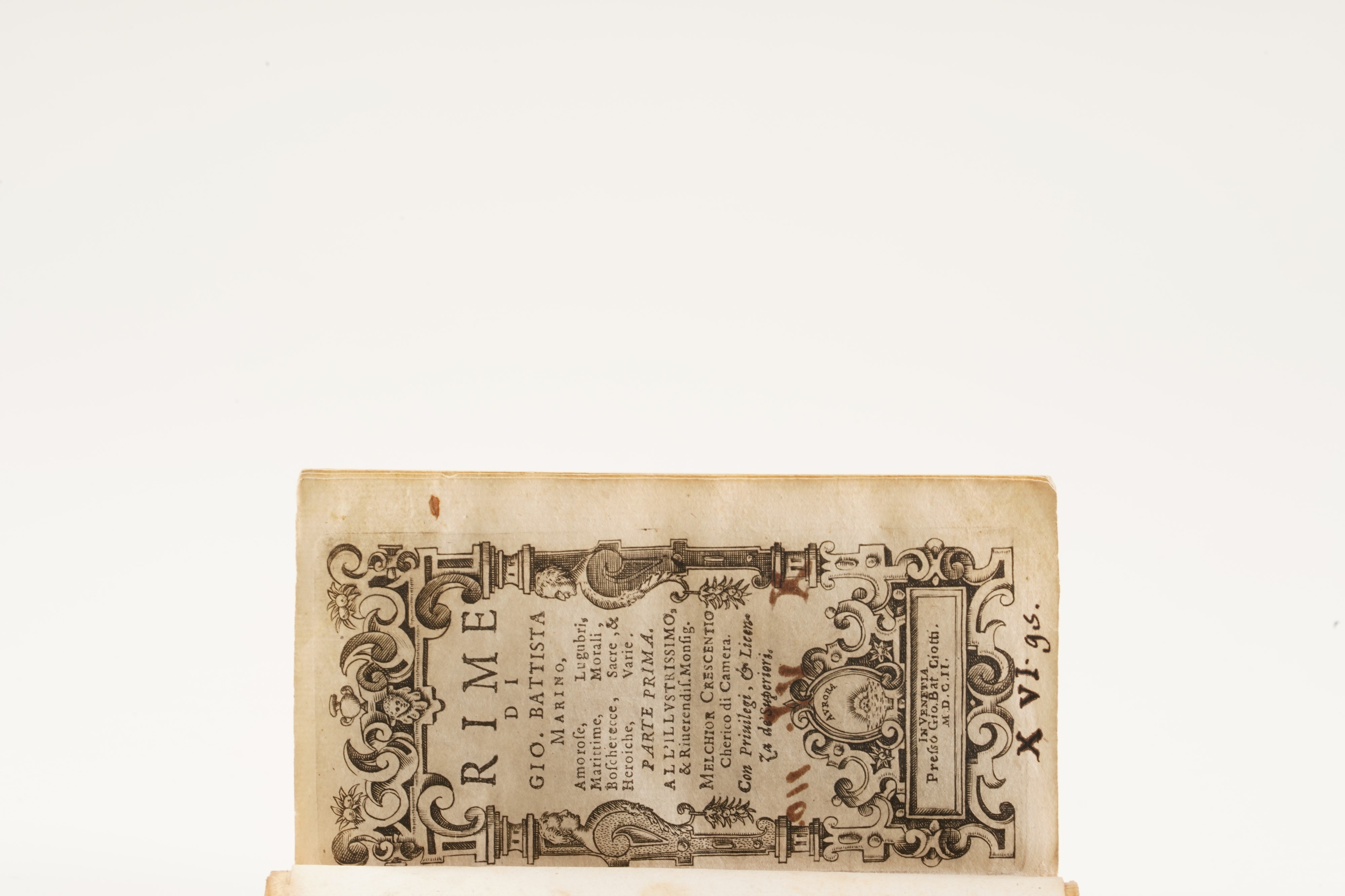 Giobatta Torretti Panegirici... Siena, 1640